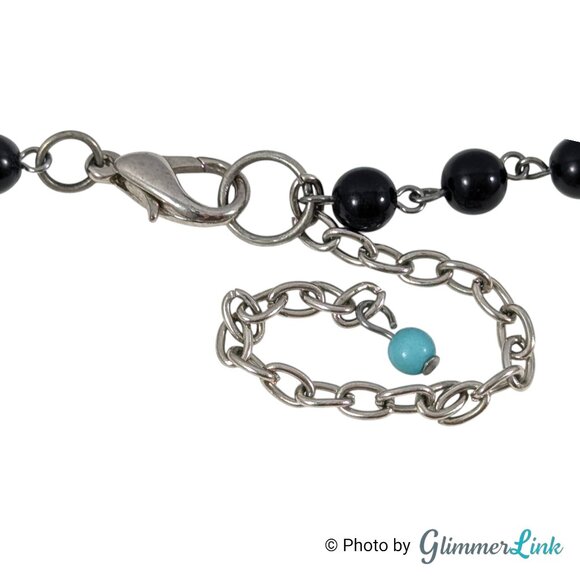 Colorful Mixed Media Heart Pendant Statement Necklace Boho Artsy - Picture 11 of 12